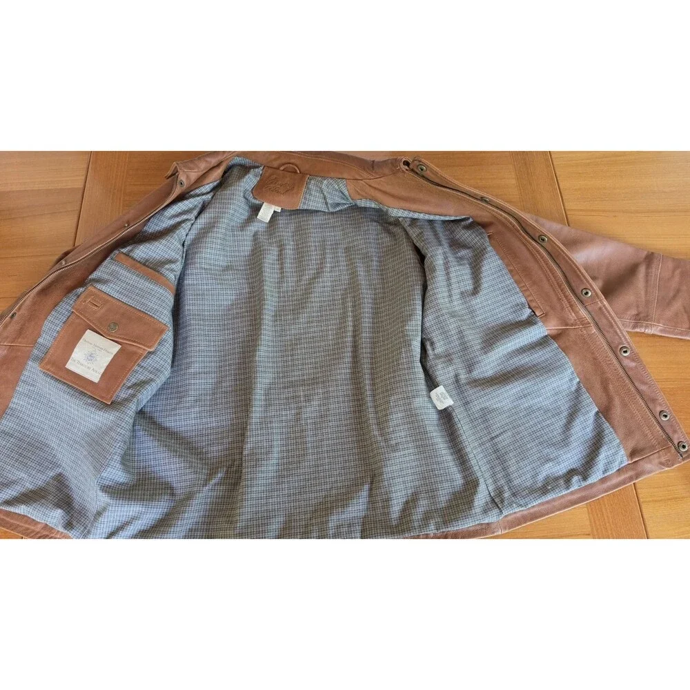 Territory Ahead Men's Brown Leather Jacket Size Medium - Picture 13 of 13